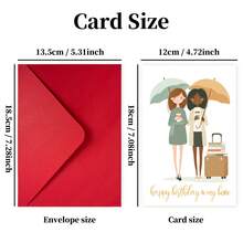 1 pièce Carte de vœux d'anniversaire humoristique avec chat, cadeau d'anniversaire unique, croquis amusants de chat, renard et lion, en papier, parfait pour les amis, la famille, les amateurs de chiens/chats, souhaits d'anniversaire créatifs avec enveloppe, idéal pour les célébrations de Noël et d'Action de grâce