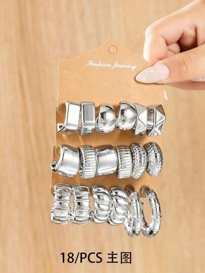 Fashionable Geometric C-Shaped Earrings, C-Shaped Bamboo Node Jewelry, Suitable As Thoughtful Gifts For Loved Ones, Relatives, And Friends, Can Be Worn Daily Throughout The Year