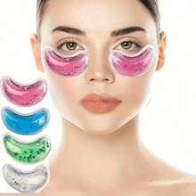 1 Pair Of Reusable Gel Ice Eye Patches, Featuring Cooling Gel Beads To Relieve Eye Fatigue And Tension.