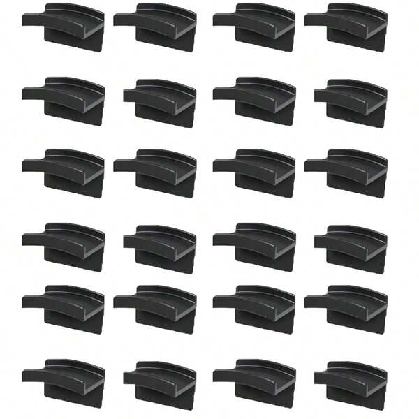 24 piezas/paquete Ganchos adhesivos para sombreros, sin necesidad de perforar