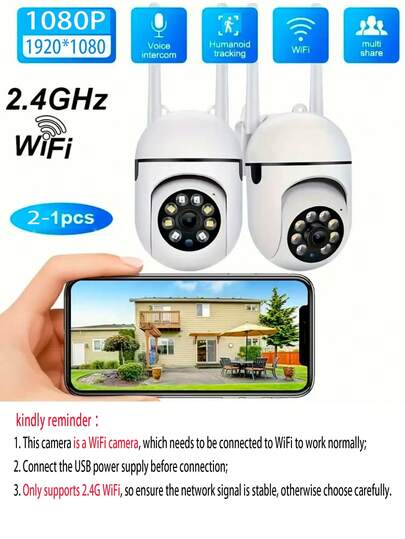 1080P WiFi Security Camera Night Vision, Spotlight Speaker Two Way Audio, Motion Tracking, 360° Pan/Tilt/Zoom, Home Indoor/Outdoor Security, Compatible Alexa, Young, Elderly Pets, Indoor Moderne System Wireless Connection Surveillance view 2