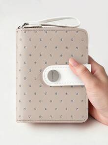 BATSIOE Luxury Rhombus Sequin Women's Wallet Exquisite Metal Buckle Design Large Capacity Card Holder Fashion Coin Purse For Women Wallet Mini Wallet Purse Wallet Small Wallet Cute Wallet Wristlet Wallet