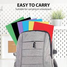 Plastic Folders With Pockets, 6 Pack Document Folders With Business Card Slot, 2 Pocket Folders Back To School Supplies, Office - Initial - View 5