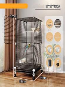 Large Bird Cage For Home Use, Suitable For Parrots, Cockatoos, Mynahs, Finches, Parrots, Luxury Villa Breeding Aviary