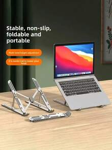 Aluminum Alloy Laptop/Phone/Tablet Stand, Adjustable, Stable, Foldable, Cooling Raised Holder, Portable Notebook Stand, Stable And Anti-Slip Design, Enhanced Cooling Effect