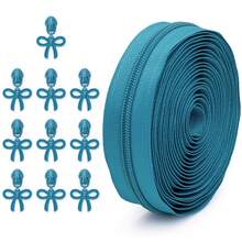 1 套 - 177.16 英寸拉链，带 10 个蝴蝶拉链头，多色拉链，带配套蝴蝶拉链头，适用于服装、箱包、手工 DIY、缝纫替换 - 套裝 - 查看 7