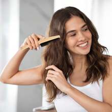 Professional Boar Bristle Slick Back Hair Brush For Sleek Ponytail & Smooth Bun, Baby Hair & Flyaways Edge Control, Backcombing & Teasing Brush With Wide Rat Tail For Sectioning & Parting ,Perfect Christmas & Valentine's Day Gift,Hair Brush,Slick Back Brush,Styling Brush,Curly Hair Brush,Edge Brush,Hair Comb,Brush Hair,Hair Brush Set,Comb Hair,Comb For Curls,Detangling Brush,Hair Brush For Women,Hair,Travel,Hair Products,Hair Tools,Hair Stuff,Barber,Barber Accessories,Barbershop,Hairdressing Equipment