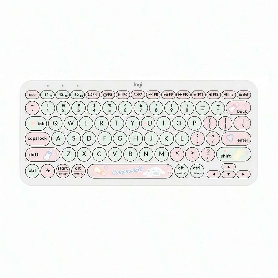 Logitech Tastatur K380 in limitierter Auflage, leicht, tragbar, ultradünnes Gehäuse, leise und geräuscharm, perfekt für Bibliothek, Büro und Arbeitszimmer, gut aussehendes Werkzeug, Krankenschwester mit großen Ohren