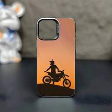 Motocross Motorcycle Dirt Bikes  Phone Case Compatible With  16,15,14,13,12,11,Mini,Pro,MAX Black Matte Shockproof Cover, Cover Compatible With  17 Pro Max Case,  17 Pro Case,  17 Case,  16 Pro Max Case - Z3 - View 7