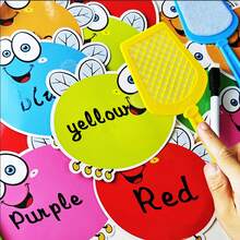Erasable Fly Swatter Cards, Blank Cards, Kindergarten Clapping Games, Montessori Education, DIY Learning Cards, Educational Supplies,Back To School - Multicolor - View 6