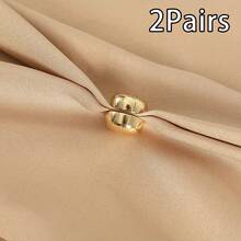 2个/4个/8个/10个装 时尚磁性丝巾夹和别针 - 耐用易用的磁性扣,适用于女士丝巾、披肩和帽子,四季皆宜,经典哑光表面,强力合金磁铁,可牢固固定丝巾和衣物,无钩设计,优雅风格,锌合金材质,适合服装搭配 - 黑與白 - 查看 35