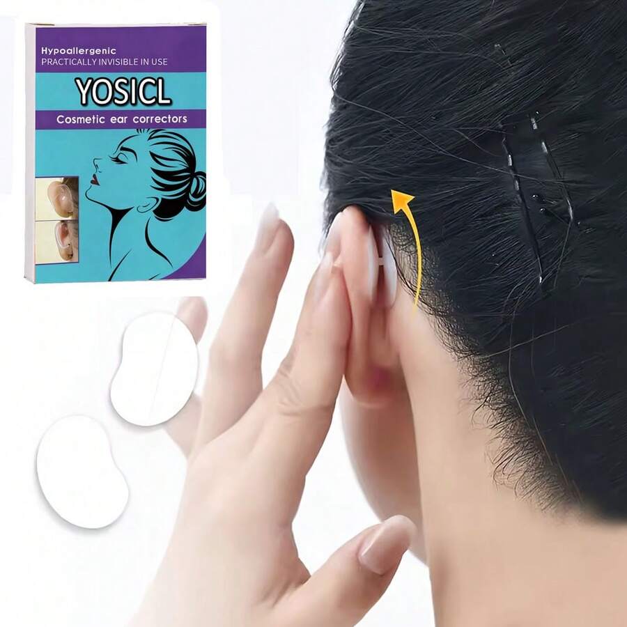 Dụng cụ chỉnh sửa tai – Miếng dán tai, dụng cụ làm đẹp và chăm sóc cá nhân cùng phụ kiện được thiết kế để che tai – Miếng dán cho tai lồi, 2 miếng - Nhiều màu - Xem 1