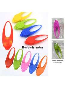 1 chiếc vòng cổ đèn LED cho thú cưng, đèn chiếu sáng khi dắt chó đi dạo ngoài trời, đèn đeo cổ bằng silicon có đèn LED, đồ trang trí an toàn ban đêm, kèm pin. - Nhiều màu - Xem 12