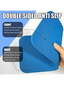 2 piezas/1 pieza Alfombrilla para el pedal de la máquina de coser, alfombrilla antideslizante impermeable y fácil de limpiar para el pedal de la máquina de coser, cojín para el pedal de la máquina de coser para reducir la vibración y el ruido, accesorio de acolchado