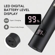 Hailicare 3-In-1 Men's Grooming Kit 7500 RPM Powerful Motor 3D Safety Blade Head Type-C Fast Charge Magnetic Dust Cover Gift For Boyfriend & Dad - Black - View 8