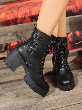 2024新款时尚中跟防滑防水靴，轻便韩版，保暖内衬，适合秋冬