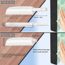 2pcs Cabinet Magnetic Push Latch, Magnetic Push Lock And Lock For Hidden Door, Heavy Duty Magnetic Push Release Drawer Pull Catch Soft Close Touch Lock, White