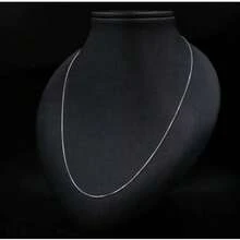 Venetian Chain V12 925 Silver Unisex 45 To 80cm Thin Necklace Or Bracelet - 銀色 - 查看 1