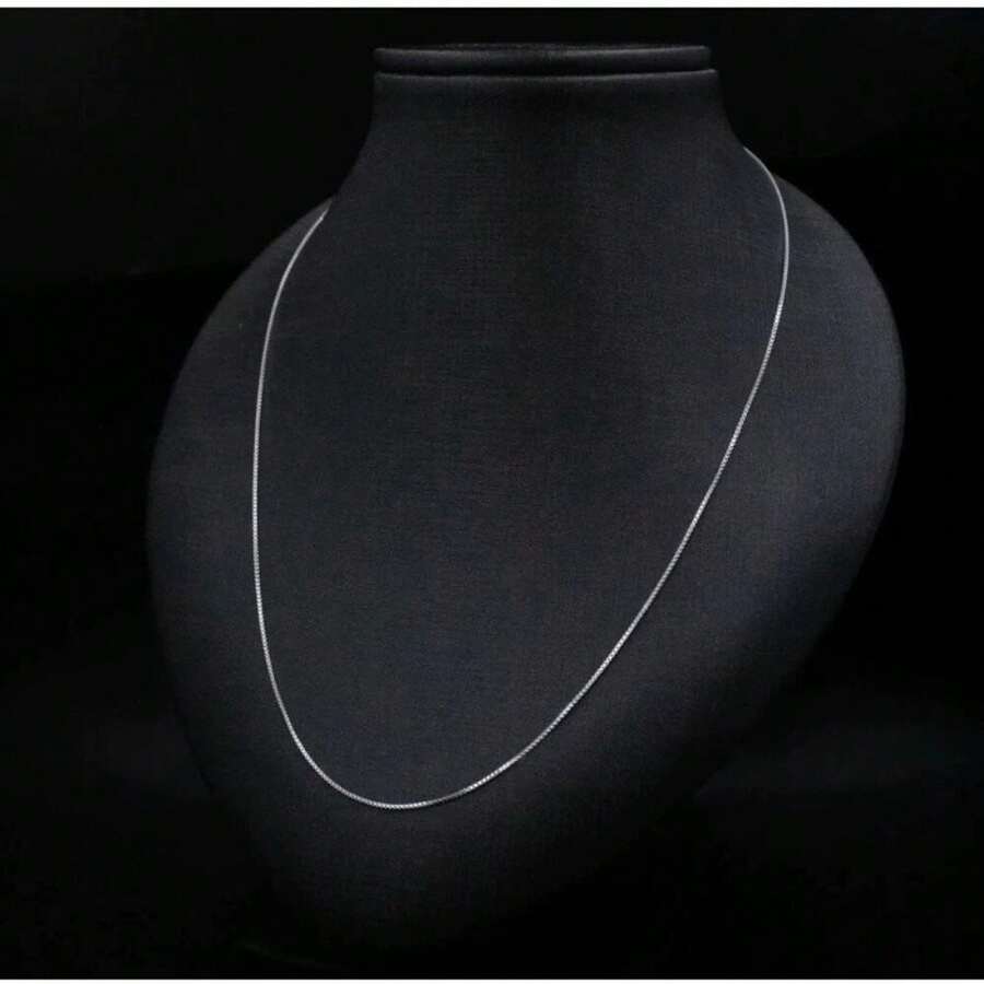 Venetian Chain V12 925 Silver Unisex 45 To 80cm Thin Necklace Or Bracelet - 銀色 - 查看 1
