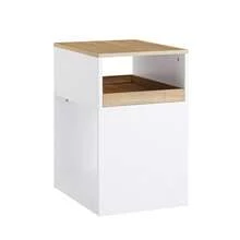SoBuy Printer Table With Wheels Filing Cabinet Printer Table Printer Stand Mobile Container Storage Cabinet For Office White Natural W X H X D Approx. 40 X 65 X 50 Cm ASK08-WN - 白色 - 查看 9