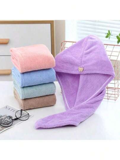 1/2/3个装女士干发帽，柔软舒适干发巾，快速吸水，四季皆宜