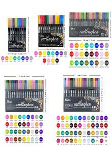 Markery Shimmer Doodle Outline - idealne na prezent dla dzieci, nastolatków, dziewcząt w wieku 4, 8, 10, 12 lat. Zestaw 24 kolorów metalicznego brokatu z podwójną linią i brokatem. Materiały do rysowania.