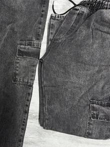 Men's Wide-Leg Jeans Balloon Pants