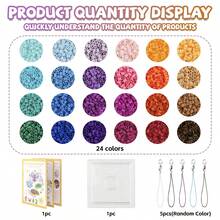 Kit de cuentas de fusión de 2.6 mm en colores surtidos con herramientas y tablero de clavijas, un gran regalo para familiares y amigos, accesorios DIY personalizados - Perlas fundidas - Ver 13