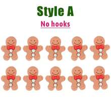 20 pezzi Decorazioni in resina a forma di omino di pan di zenzero natalizio, piccoli accessori decorativi, materiali fai-da-te adatti per casa, albero di Natale, regali, cover per telefono, tazze, adesivi, accessori per capelli, decorazioni per biscotti