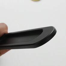 2 tay nắm cửa trượt kiểu chuồng trại - Tay nắm cửa trượt không cần khoan, phù hợp với cửa kính phòng tắm, phụ kiện nội thất ẩn, lắp đặt dễ dàng, phụ kiện phòng tắm hiện đại | Tay nắm cửa trơn tru | Tay nắm vận hành trơn tru, phụ kiện phòng tắm - Nhiều màu - Xem 7