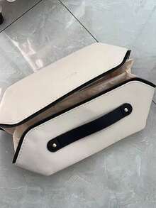 1 件大容量旅行化妆包多功能洗漱包女士便携式收纳包手提包返校书包旅行必需品旅行收纳包海滩暑假化妆包化妆包化妆收纳包化妆品收纳包返校用品 - 米色 - 查看 11