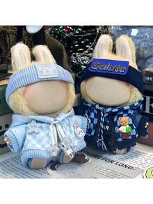 4 piezas adecuadas para muñeca de 17 cm, ropa para la 1ra y 2da generación de figuras de caja ciega, se ajusta a la sudadera, adecuado para volver a la escuela, graduación, regalos de entretenimiento, suministros para fiestas, regalos de cumpleaños (estilo de muñeca incluido al azar)