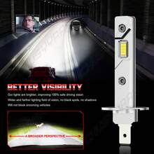 CHUSYYRAY 2pcs LED Car Headlight Bulbs H1 H3 , 28,000 Lumens Super Bright 6000K White, High Beam And Low Beam And Fog Light Replacement, 3570 CSP Chips, 1:1 Size, No Adapter Needed, Plug And Play, CanBus Ready, 50000Hrs Lifespan, Easy Installation, Fog Lamp Bulb - H1 - View 8