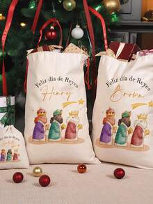 Sacchetto regalo personalizzato, sacchetto regalo personalizzato per l'Epifania, sacchetto regalo indispensabile, calendario festivo