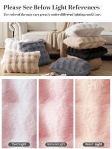 1/2/4 Stück luxuriöser Kunstfell Toskana Kissenbezug, Kissenhülle, ohne Kisseneinsatz, flauschige Heimdekoration Kissenhülle für Wohnzimmer Sofa, Schlafzimmer Kopfteil, Überwurfkissen, Oeko-Tex