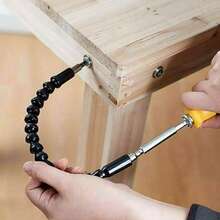 1 pieza Extensión de broca flexible universal: Varilla de conexión multiángulo para perforación de precisión, se ajusta a cualquier broca - No se requiere alimentación externa - Multicolor - Ver 5