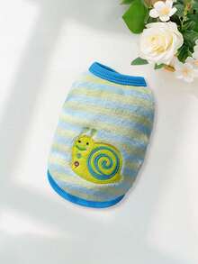 卡通法兰绒背心，适合小型犬和猫，适合秋冬季 - 彩色 - 查看 24