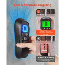 Stud Finder Wall Scanner, 5 In 1, Electronic Wall Stud Detector With Smart Sensor, High-Definition LCD Display And Audio Alarm, For The Center And Edge Of Metal, AC Wire, Joists, Pipes, Black - US A Type Plug(110-127V) - View 3