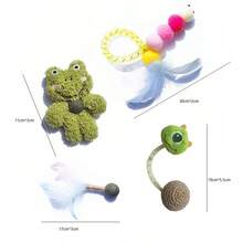 1/3/5 Stücke zufällige Farbe Katzen Federn Plüsch Katzenminze Spielzeug, Angstlinderung für Wohnungskatzen, Zahnreinigung, Verdauungsförderung, interaktives Spielzeug aus weichem Material, mit Katzenminze angereichert für erhöhte Anziehungskraft, mit Kick- und Schlagaktion, zur Unterhaltung und Stimulation von Katzen in Innenräumen, das perfekte Geschenk für Haustierkatzen zu Weihnachten und Neujahr