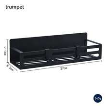 1/2 Set Magnetic Side Storage Rack, No-Drill For Refrigerator And Washing Machine, Stylish Black Metal, Wall-Mounted Spice Organizer, Ideal For Laundry Supplies