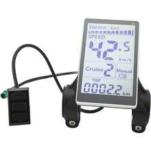 Yunir Pantalla de Panel de Visualización LED para Bicicleta Eléctrica, Medidor de Pantalla Impermeable 24V 36V 48V 60V 5 Pines M5 Ebike para Scooter E Universal, Bicicletas Eléctricas - 1 - Ver 7