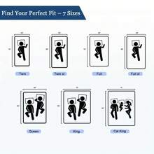 Extra Thick Mattress Topper Cooling Queen Mattress Protector Breathable & Soft Mattress Pad Fall Asleep Quickly Stretches Up 8-21" Deep Pocket Overfilled Down Alternative Filling - Light Grey - View 3