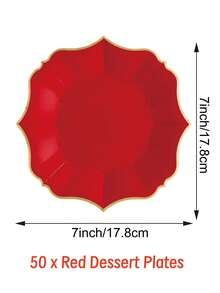 10 Stücke/30 Stücke/50 Stücke 23 cm Weihnachts-Mittagsteller - Pappteller für Geburtstage, Babypartys, Weihnachten, Hochzeiten und Bridal-Shower