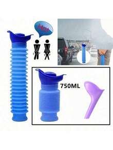 1/2PCS Portable Reusable Folding Travel Urinal, Folding Retractable Car Urinal, Field Standing Urinal For All Ages, Outdoor Emergency, Foldable And Easy To Carry, Travel Necessities