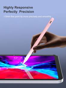 90mAh Capacity Stylus Pen With Anti-Mistouch And Tilt Sensing Features, Compatible With IPad 10 (10.9-Inch, 2022), Air 4/5/6/M4, IPad A16 (11-Inch, 2025), IPad Air 11/13-Inch (M3/M2), IPad Pro 11/12.9-Inch - Gradient Pink - Baby Pink - View 5