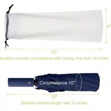 1/10pcs Matte Translucent Plastic Bag, Umbrella Storage Bag, Reusable Portable Umbrella Drawstring Storage Cover, Home Storage Organizer Umbrella Storage Bag, Waterproof Drawstring Bag, For Outdoor Storage, Car Harness Cover, Bag, Umbrella Cover, Umbrella Bag, Semi Transparent Bag