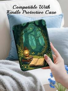 Kobo Cover With Protective Flap, Featuring A Night-Time Forest Reading Scene With Lanterns. Compatible With Kindle Paperwhite (12th Gen) Version 2024, Kindle Paperwhite (11th Gen) Version 2021, Kindle (11th Gen) Version 2022, Kindle (10th Gen) Version 2019, Kobo Clara Color/BW 2024,Kobo Clara 2E