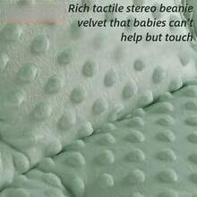 1 Stück universelle grüne Babywagen Baumwollauflage, universelle Plüschkissen Kinderwagensitzauflage, dicke warme Rückenlehnen-Kissen, atmungsaktive rutschfeste Matte für Babys