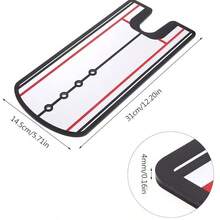 Golf Putting Training Mirror Portable Practice Putting Trainer Aid, Improve Putting Accuracy, Professional Design, Portable & Easy To Use