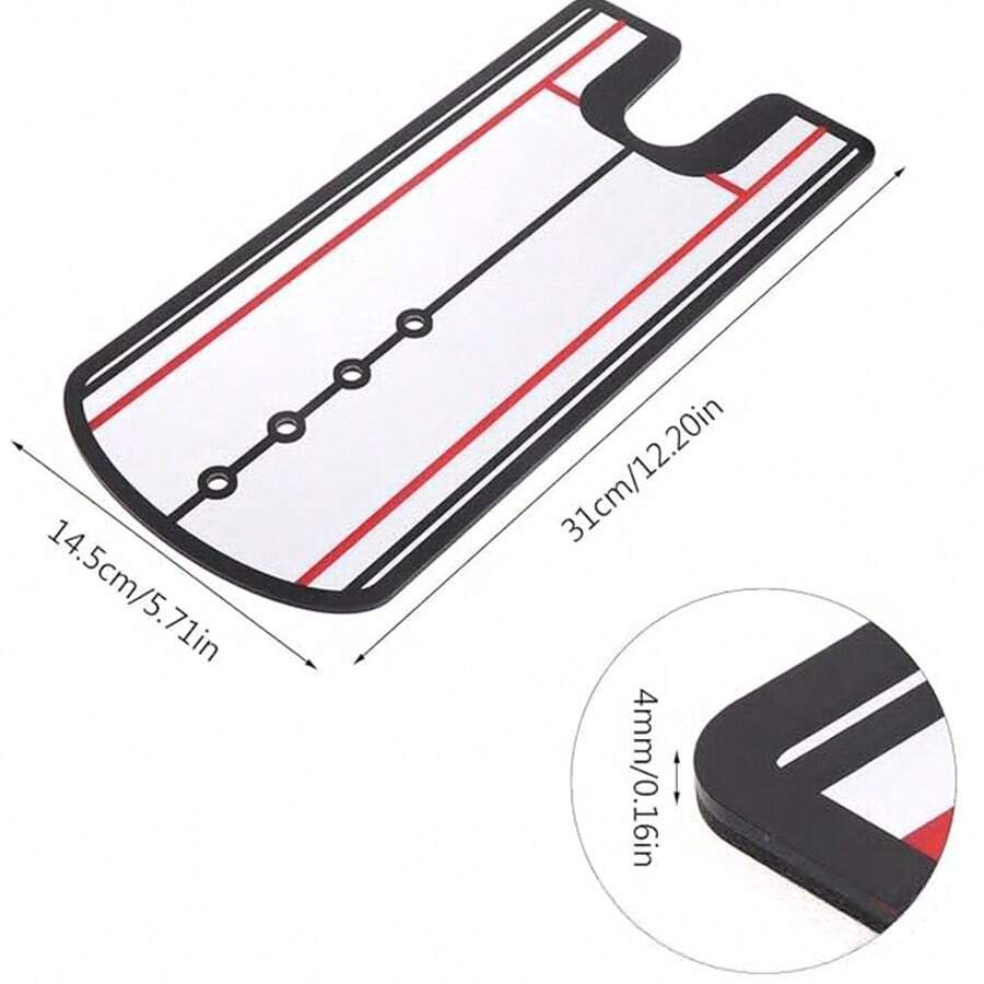Golf Putting Training Mirror Portable Practice Putting Trainer Aid, Improve Putting Accuracy, Professional Design, Portable & Easy To Use